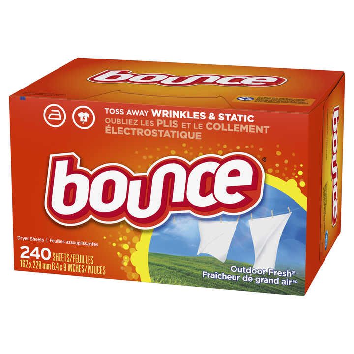 Bounce 180 Count Mega Dryer Sheets Pet Hair and Lint Guard with Fresh Lavender Scent Softener for Apparel Removal