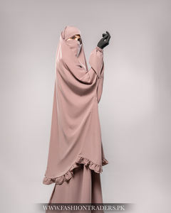 Trendy Modest Fashion Jilbab Collection with Elastic Sleeves Straight Silhouette <b>Hijab</b> Abaya for Women Worldwide Delivery - Product Image 4