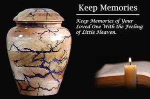 โกศโลหะสไตล์ยุโรปแบบดั้งเดิมที่ดีที่สุดสำหรับบรรจุอัฐิคน โกศเก็บอัฐิขนาดใหญ่ อุปกรณ์งานศพ - Product Image 4
