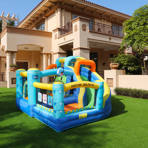 Castillo <span class=keywords><strong>Inflable</strong></span> con Tobogán, Listo para Enviar, 840D Oxford, para Jardín, con Certificación EN71 y ASTM, para Niños, Pequeño - Product Image 6