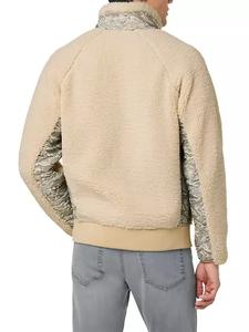 2024/2025 chaqueta de lana de Sherpa de bolsillo de doble cara gruesa y cálida más Popular para hombres, estilo de abrigo de piel con cuello levantado de tela de lona - Product Image 6