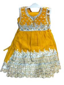 Robe en organza de haute qualité pour filles robe pakistanaise fantaisie prête à l'emploi robe d'enfants à la mode de qualité respirante et d'exportation - Product Image 2