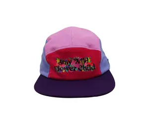 Wholesale Snapback Cap Multiple Color Camper Caps Custom Printing Logo Custom Label Running Cap Hats Flat Brim Sport Headwear