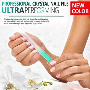 Lime à ongles en verre de qualité supérieure à l'aspect brillant pour un soin doux des ongles Ensemble de limes à ongles de luxe pour les besoins en manucure et pédicure - Product Image 2