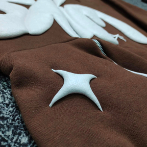 Sweat-shirts pour hommes en coton 100% de haute qualité, doublés de polaire pour l'automne, écologiques, anti-plis, avec broderie et impression en relief - Product Image 3