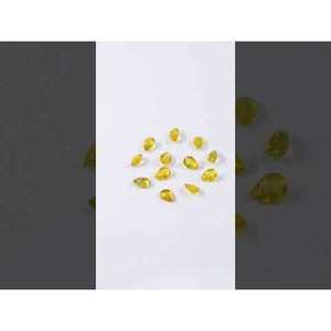 Pierre précieuse naturelle de Bangkok, saphir péridot jaune calibré, pierre brute, 5x7mm et 6x8mm, matériau Alexandrite taille poire - Product Image 3