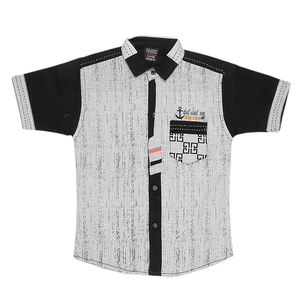 เสื้อเชิ้ตลำลองเด็กชาย Chase Value สำหรับเด็กอายุ 3-4 ปี รุ่น Wash N Wear สีดำ - Product Image 1