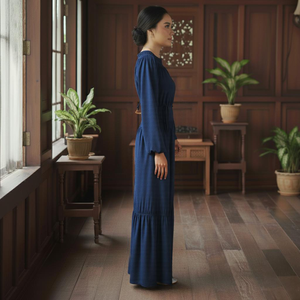 2025 Viral Modest Embroidered Kebaya <b>Cardigan</b> Eco-Friendly Geometric Pattern Printed Cey Crepe Ironless Ready Stock - Product Image 4