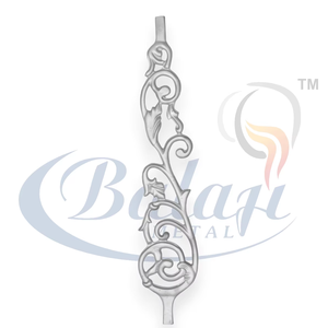 Composants de balustrade décoratifs durables, sans cadre, résistants aux UV, résistants à la rouille, en fonte d'aluminium gris hautement poli, modernes - Product Image 1