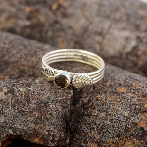 New Arrival 925 Sterling Silver Handmade <b>Statement</b> <b>Ring</b> Unique Design Natural Smoky Quartz Gemstone Wholesale Jewelry Parties - Product Image 3