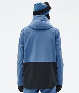 Hot Sale Men's Contrast Color Snowboard Jacket Waterproof Breathable Warm Hooded Ski Jacket - Product Image 4