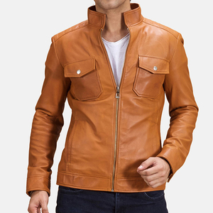 Veste en cuir mate exclusive pour hommes vente en gros design élégant doublure douce confort chaleureux disponible en logo personnalisé et couleur - Product Image 1