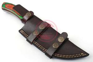 Hoja de acero de Damasco Cuchillos de caza para acampar al aire libre Cuchillo rastreador de calidad premium - Product Image 6