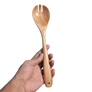 Ensemble d'ustensiles de cuisine en bois de teck de qualité supérieure, 6 pièces, écologiques, sûrs, antiadhésifs, durables, cuillères de cuisine, spatules, fête - Product Image 1