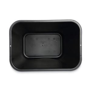 Boardwalk 28 Qt. Cubo de Basura Rectangular de Plástico HDPE Negro, con Tapa, 12L/40L, para Oficina, Baño, Restaurantes - Product Image 4