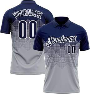 Polo sublimado personalizado 2025 para hombres y mujeres, ropa deportiva transpirable de secado rápido, ropa de proveedor a granel OEM - Product Image 3