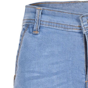 New Latest High Premium Quality 100% Cotton Stretchable Waist Knee Length Blue Man's <b>Denim</b> Shorts With Straight Style,Shorts - Product Image 3