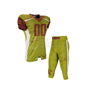 Uniforme de fútbol americano sublimado personalizado al por mayor para jóvenes y hombres uniforme de fútbol americano personalizado - Product Image 4