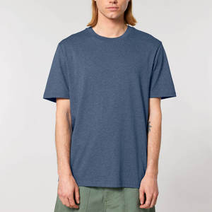 Camiseta de algodón Premium OEM para hombre, camisetas de cuello redondo, camisetas lisas con logotipo personalizado, camisetas transpirables para hombre - Product Image 1