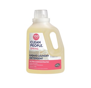 Clean People Eco-Friendly <b>Liquid</b> Laundry Detergent Spring Scent, 50 fl oz , 100 Loads - Product Image 1