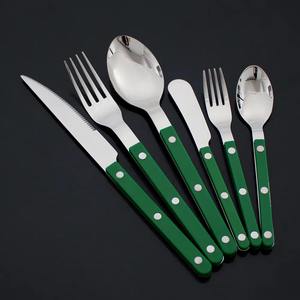 Juego de Cubiertos de Acero Inoxidable con Mango Azul para Cenas Formales, Uso Diario en el Hogar, Restaurantes y Hoteles, de la India - Product Image 3