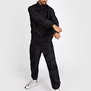 Traje de Sauna para Hombre OEM/ODM, Chaqueta Deportiva con Capucha y Sudadera de Manga Larga con Cremallera y Revestimiento de PVC para Entrenamiento y Fitness - Product Image 6