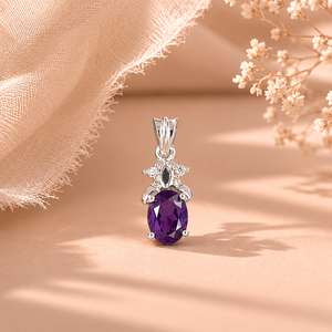 Charme Trio Améthyste Fait Main avec Perle et Opale, Bijoux Religieux de Mariage - Product Image 3