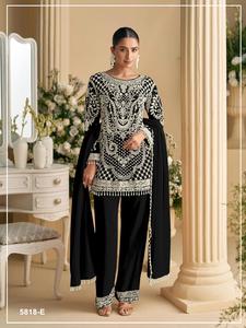 Costumes pakistanais Sayuri Designer en géorgette très demandés avec de riches broderies de perles et de sequins pour femmes, à porter au quotidien - Product Image 5