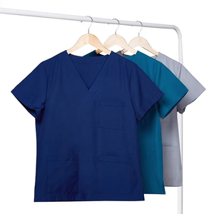 Conjunto de uniforme médico activo para mujer, conjunto de Top y pantalón de calidad Premium, conjuntos de uniformes médicos, uniforme de trabajo de manga corta de talla grande - Product Image 2