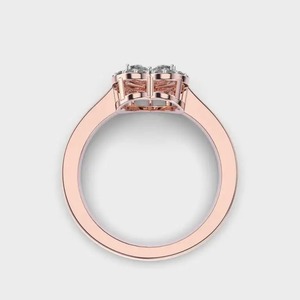 Anillo de diamante romántico en forma de corazón de la mejor calidad para aniversario 925 joyería personalizable de plata u oro disponible al mejor precio - Product Image 4