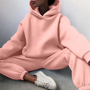 Survêtements pour femmes avec logo personnalisé de haute qualité 100% coton respirant polaire élégant vêtements de sport pour dames - Product Image 5