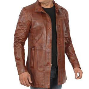 Abrigo de Cuero para Hombre 2026, Elegante, Largo, Cómodo, Material Duradero, Ideal para el Uso Diario en Invierno, a la Moda - Product Image 4