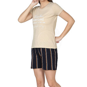 Conjuntos Cortos para Mujer, Moda Casual, Mezcla de Algodón Suave, Ropa Cómoda para el Verano, Conjunto Informal Relajado - Product Image 3