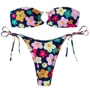 Conjunto de Bikini para Mujer, Tendencia en Moda, Precio al por Mayor, Alta Calidad, Ecológico, Transpirable, de 2 Piezas, Ligero, Antiarrugas - Product Image 2