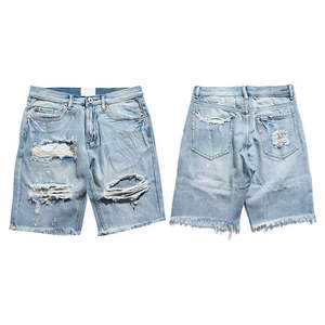 Shorts en jean pour hommes dernière conception Short en jean doux au toucher Meilleure vente Design déchiré Casual Fashion Wear Distressed Jeans Shorts - Product Image 1