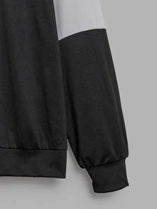 Women's Plus Size Color Block Hoodie and Sweatshirts <b>Top</b> Quality Hoodies for Women - Product Image 4