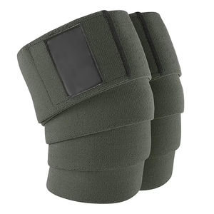 Rodilleras de levantamiento de pesas, soporte elástico transpirable ajustable para gimnasio, correas flexibles para rodilleras para coderas y rodilleras - Product Image 1