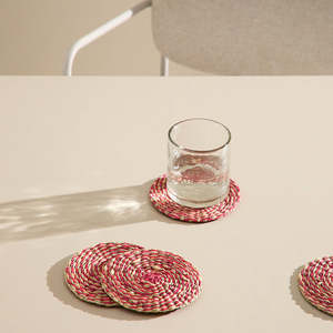 Wholesale Manufacturer Seagrass <b>Coaster</b> Handwoven Round Drink Mat Eco Friendly Custom Order Bulk Supplier Made in Vietnam - Product Image 3