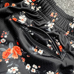 กางเกงขาสั้นตาข่ายแบบลำลองสำหรับสตรีทแบบซับลิเมชันกางเกงพิมพ์ลายคุณภาพสูงสีทึบมีไซด์มาใหม่2023 - Product Image 3