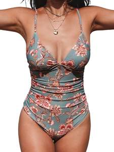 Maillot de bain une pièce floral personnalisé pour femme, push-up, vêtements de plage, maillot de bain - Product Image 6