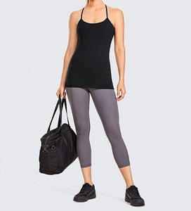 Vente en gros Débardeurs de sport de yoga fitness décontractés personnalisés Débardeurs pour femmes de grande taille solides sans manches respirants à séchage rapide Gym Running Made - Product Image 6