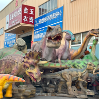 Modèle de dinosaure animatronique mécanique électrique grandeur nature pour parc à dinosaures