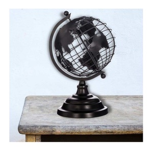 Mapa del mundo de Metal Chapado en plata personalizado de alta calidad, globo decorativo creativo para escuela u oficina, decoración duradera para el hogar - Product Image 6