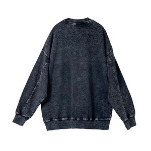 Sudaderas 100% Algodón con Lavado Ácido para Ropa de Invierno, Sudaderas con Capucha para Hombre, Logotipo Personalizado, Estilo Vintage Básico, Mangas Largas - Product Image 3