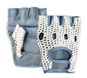 Gants de course à vélo pour fauteuil roulant en cuir synthétique personnalisés, poignet réglable, demi-doigts, rembourrage en gel, gants de sécurité - Product Image 3