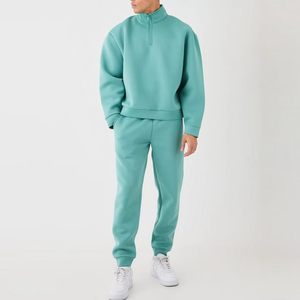 Pantalon de survêtement à col montant et sweat à capuche en tissu doux pour hommes de grande taille ensemble de 2 pièces pour survêtements de jogging - Product Image 5