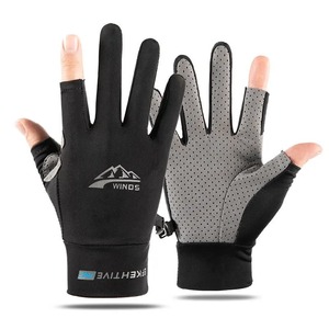 Guantes de pesca Verano Solapa solar Fugas Ciclismo Parejas masculinas y femeninas Guantes de conducción de ciclismo transpirables antideslizantes - Product Image 3