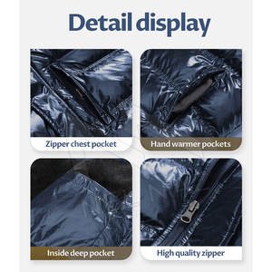 Chaquetas acolchadas multicolores para hombres con capucha Puffy Moda elegante Ropa de invierno Chaquetas acolchadas de lujo Hecho en Pakistán - Product Image 6