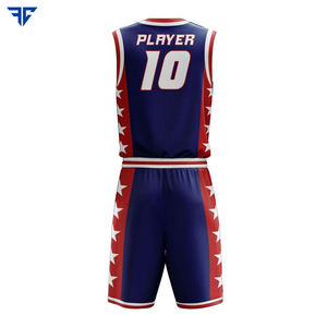 Ensembles de maillots d'entraînement de basket-ball en polyester anti-UV à séchage rapide de conception personnalisée en gros sublimation de broderie imprimée partout - Product Image 5