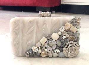 Bolso de Mano de Diseño de Primera Calidad para Mujer, Estilo Animal de Cuerno, Hecho a Mano, con Tacto Real, para Bodas, Fiestas, Bolsos de Novia - Product Image 5